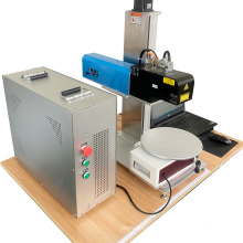 3D fiber laser marking machine with rotating table